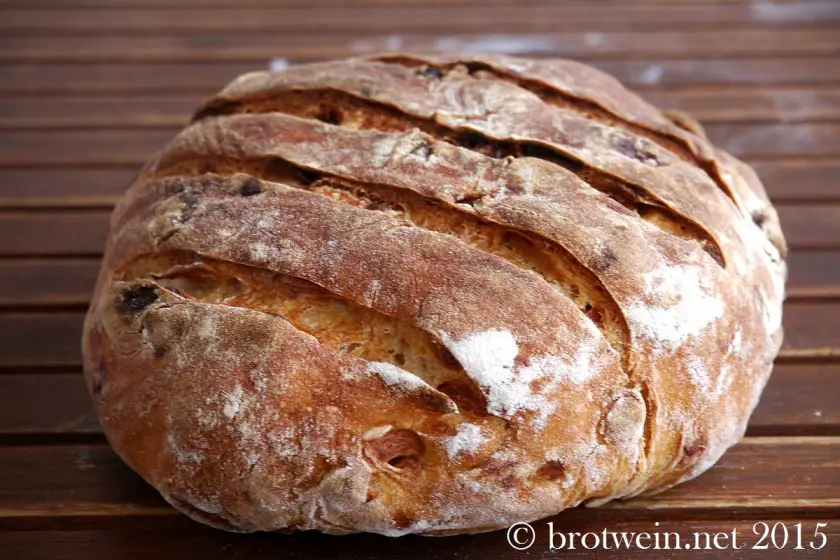 Brot: Apfelbrot aus der Normandie mit Sauerteig - Brotwein