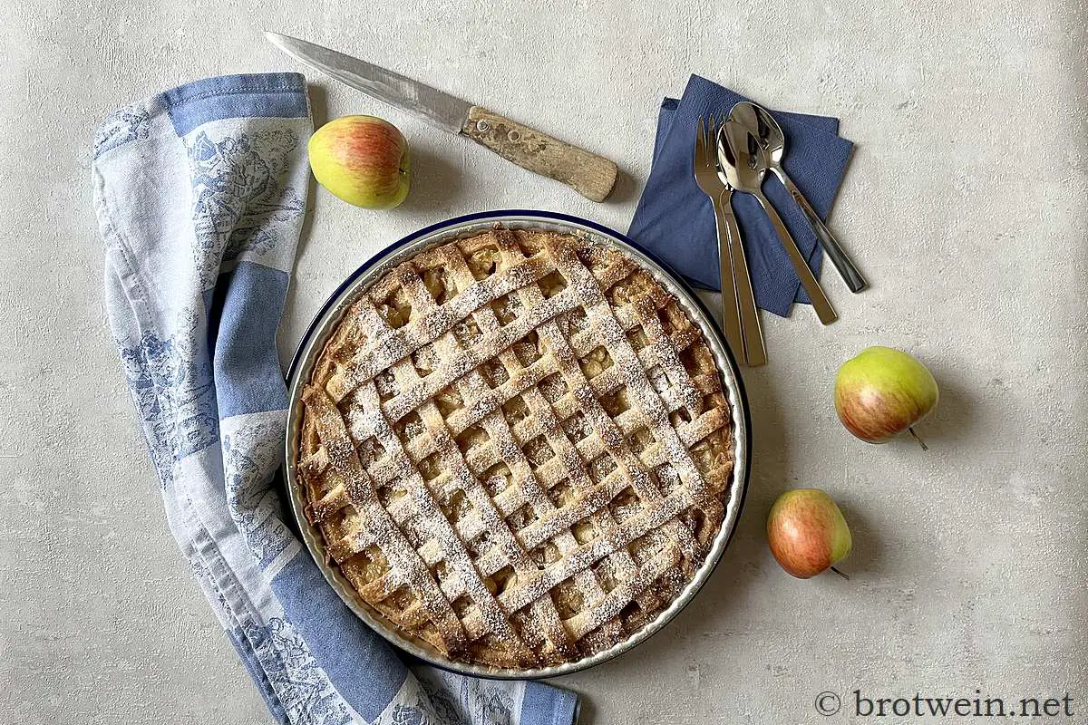 Apfelkuchen mit Gitter - Apfel-Gitterkuchen