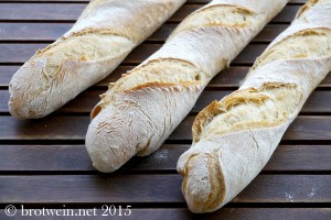 Baguette mit langer kalter Gare
