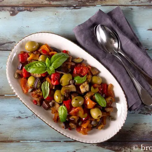 Caponata - Rezept für Sizilianisches Schmorgemüse
