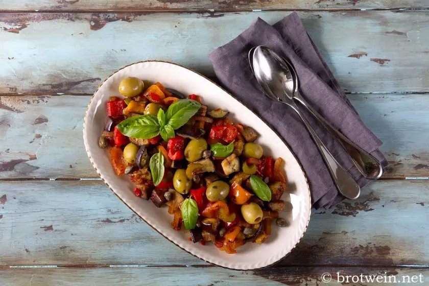 Caponata - Rezept für Sizilianisches Schmorgemüse