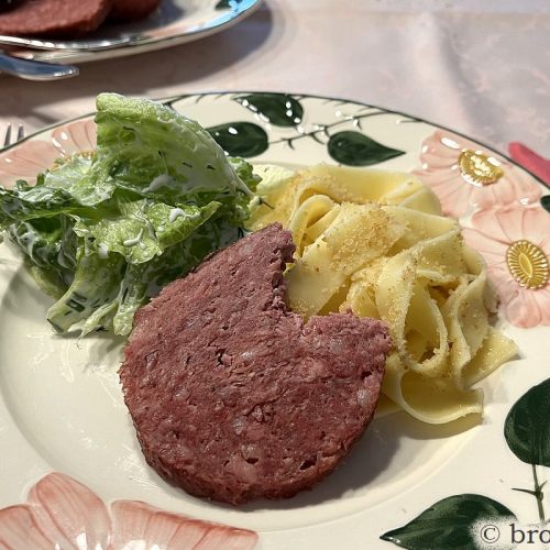 Flurgönder Rezept - Fuldaer Schwartenmagen mit Bandnudeln