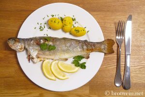 Forelle aus dem Ofen - Fisch zum Karfreitag