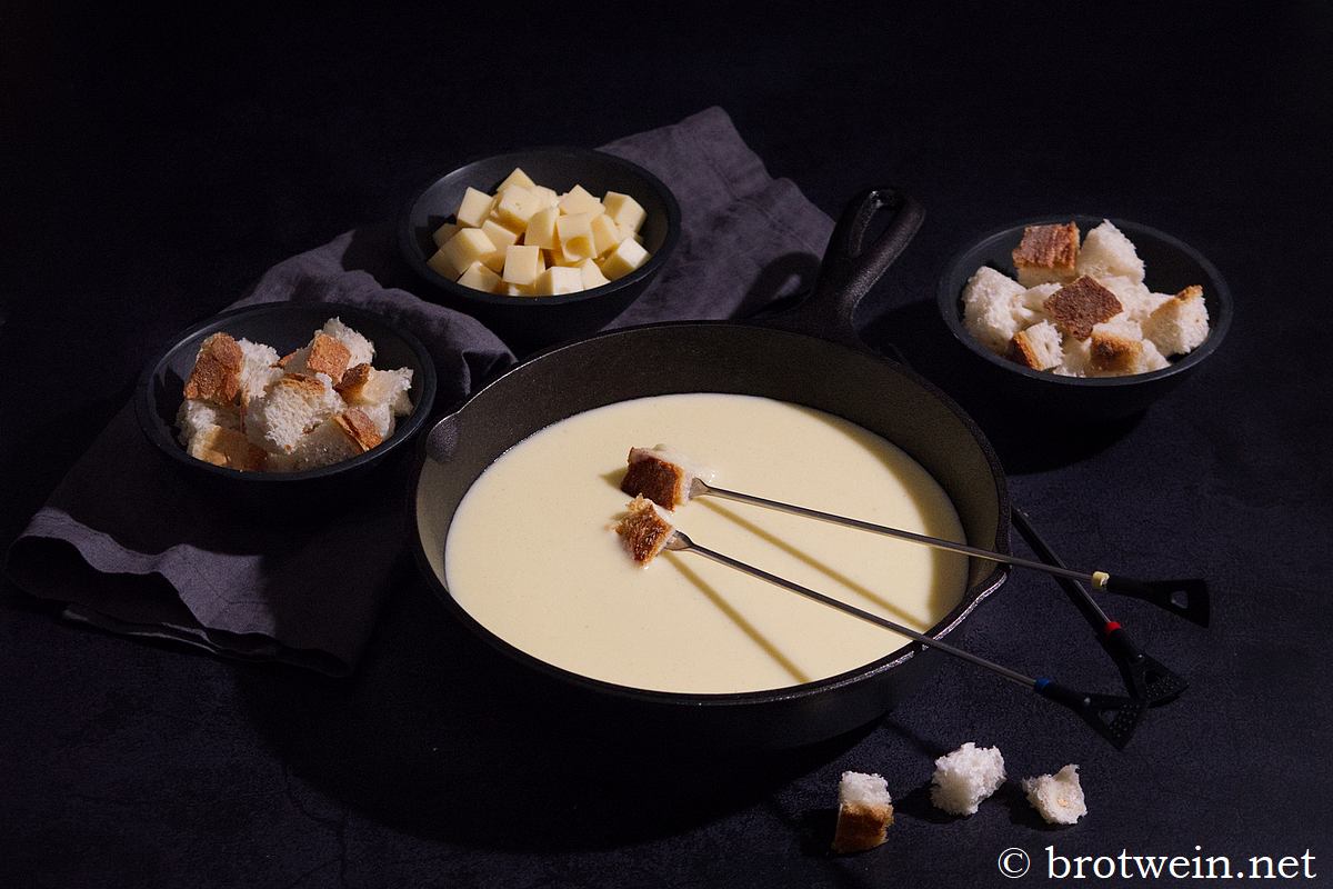 Fondue Moitié-Moitié - Käsefondue halb-halb
