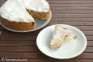 Gedeckter Apfelkuchen - Rezept mit Mürbeteig in Springform gebacken
