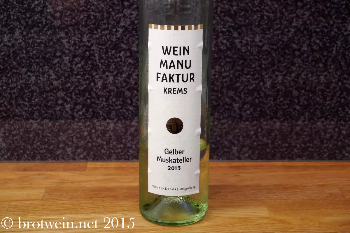 Wein: Gelber Muskateller 2013 Weinmanufaktur Krems