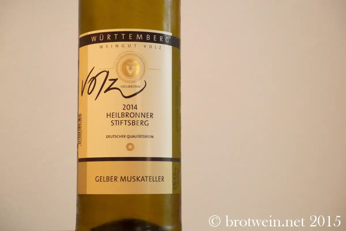 Wein: Gelber Muskateller 2014 Weingut Volz