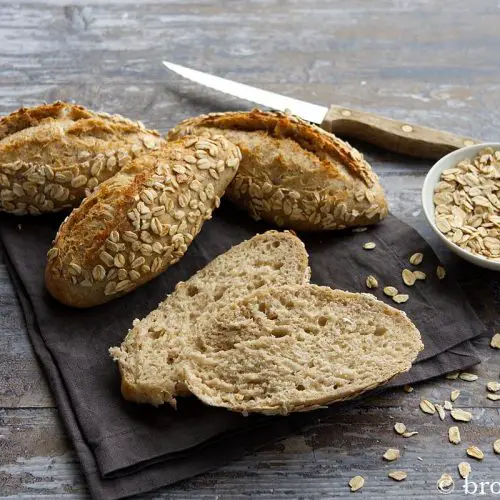 Haferbrötchen - Rezept für Haferflocken Brötchen