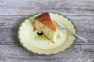 Käsekuchen ohne Boden - einfaches Rezept