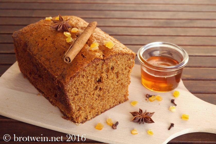 Pain d&amp;#39;épice - französischer Honigkuchen - Brotwein