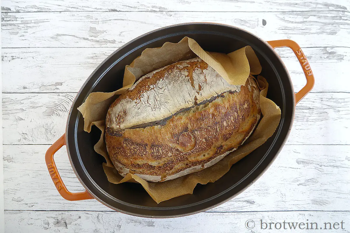 Brot: Pão alentejano - Portugiesisches Weißbrot mit Lievito Madre