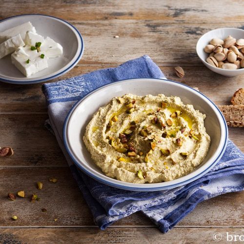 Pistazien Aufstrich als Pistazien-Feta-Dip