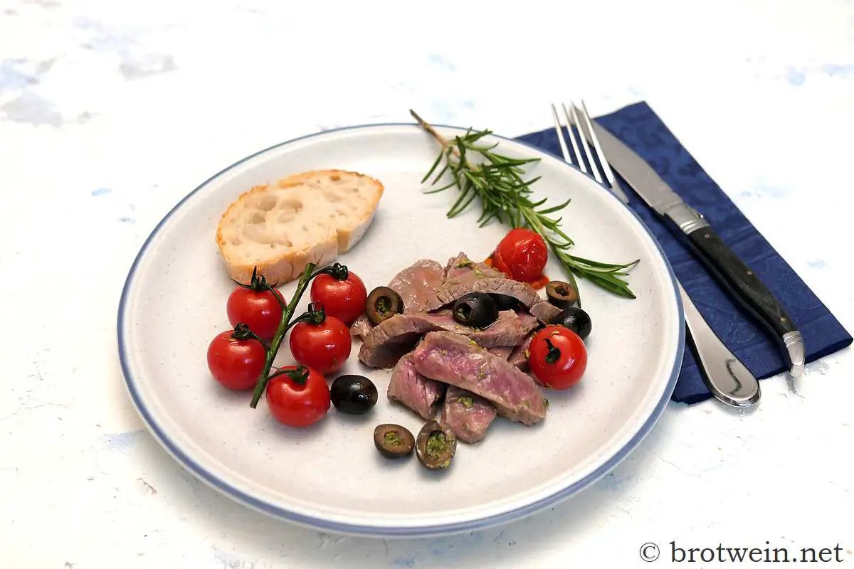 Tagliata di Manzo - Steak vom Rind italienisch