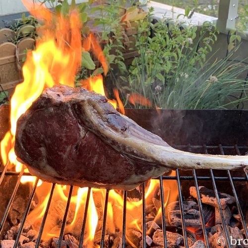 Tomahawk Steak rückwärts grillen