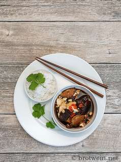 Tofu vietnamesisch - Seidentofu mit Shiitake Pilzen