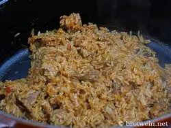 Das fertige Reisfleisch