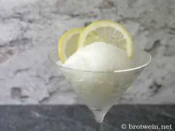 Zitronensorbet selber machen ohne Ei