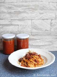 Bolognese einkochen – Sauce im Glas haltbar machen