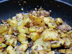 ertige knusprige Bratkartoffeln aus gekochten Kartoffeln
