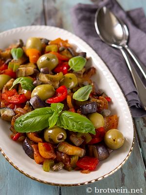 Caponata - Rezept für Sizilianisches Schmorgemüse