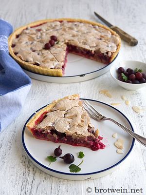Stachelbeertarte mit Baiser