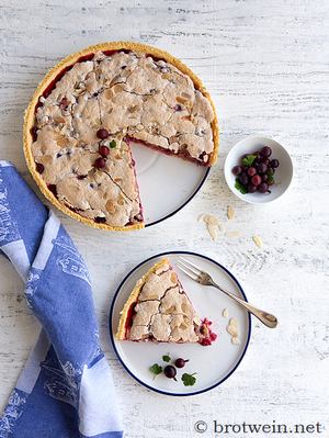 Stachelbeertarte mit Baiser