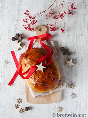 Julebrød - Kardamom-Rosinenbrot zu Weihnachten