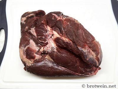 Wildschweinkeule - Aus der Keule habe ich mein Gulasch geschnitten