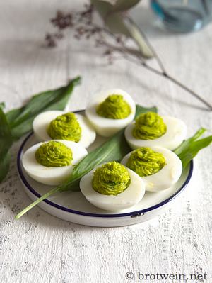 Gefüllte Eier mit Bärlauch Füllung