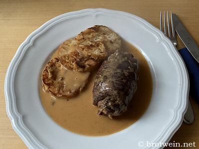 Aus dem Vorrat: Roulade und Semmelknödel aus dem Glas