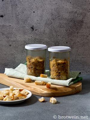 Semmelknödel im Glas - Knödel auf Vorrat eingekochen