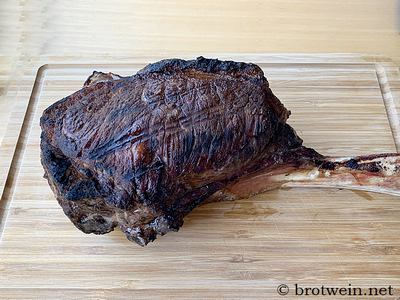 Tomahawk Steak rückwärts grillen