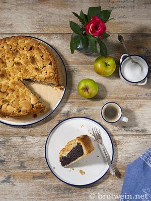 Apfel-Mohnkuchen mit Streuseln