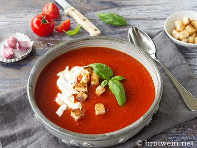 Geröstete Tomatensuppe aus dem Ofen