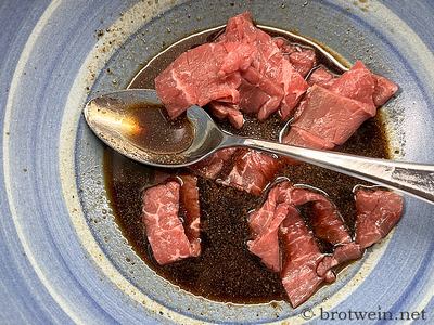 Jerky Marinade anrühren