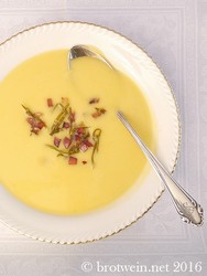 Rondini-Suppe mit Salbei und Speck - Kürbissuppe