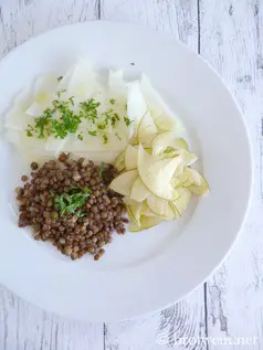 Linsen-Kohlrabi-Apfel-Salat