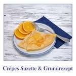 Crêpes Grundrezept für Teig und Crêpes Suzette