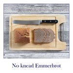 No knead Emmerbrot mit Hefe (ohne Kneten)