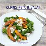 Salat mit Kürbis, Feta und Walnuss