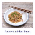 Ameisen krabbeln auf dem Baum – Glasnudeln mit Hackfleisch