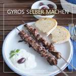 Gyros vom Grill mit selbst gemachter Marinade