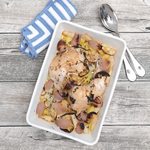 Ofen-Hühnchen mit Zitrone und Topinambur