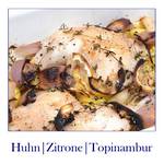 Ofen-Hühnchen mit Zitrone und Topinambur