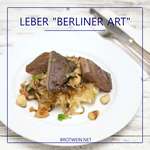 Leber Berliner Art mit Apfel und Zwiebeln