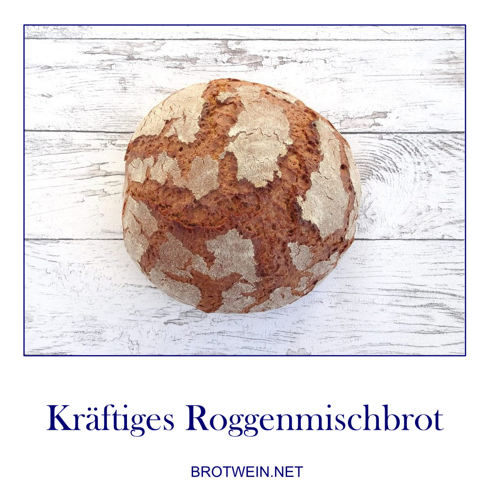 Roggenmischbrot mit Sauerteig (80:20) – Einfaches Bauernbrot