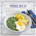 Spinat mit Ei und Kartoffeln