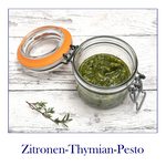 Zitronen-Thymian-Pesto mit Mandeln – für Pasta, Steak, Suppen