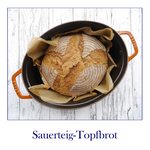 Topfbrot mit Sauerteig – einfaches Weizen-Roggen-Mischbrot