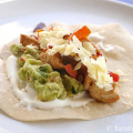 Chicken Fajitas - mexikanische Wraps mit Hähnchen und Paprika